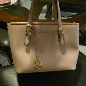 Michael Kors Jet Set Travel Extra-Small Saffiano Leather Top-Zip Tote Bag